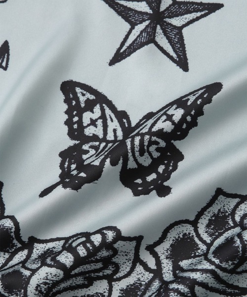 anna sui nyc(アナ スイ エヌ ワイ シー)の「グラフィックサテンスカーフ(バンダナ/スカーフ・レディース・ラベンダー/グレー/ライム/イエロー・FREE)」の8枚目の写真