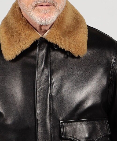 EMMETI ラムレザー ムートンコート 48 定価32万5000円 EMMETI ラムレザー ムートンコート 48 定価32万5000円 別注】EMMETI