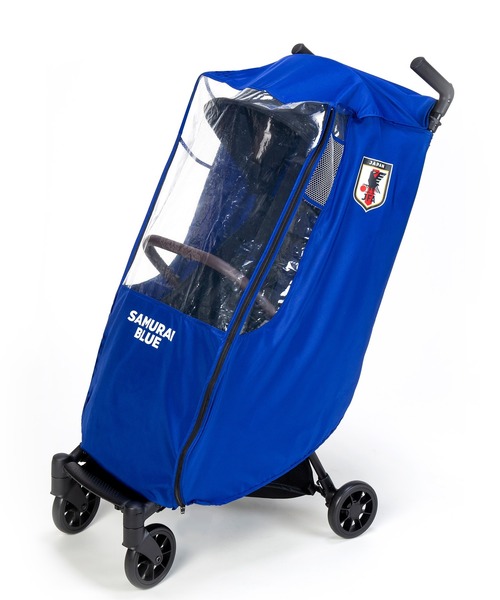 T‐REX（ティーレックス）の「【T‐REX】ポケッタブルレインカバー　日本代表ver（ベビーカー/ベビーカー用品・キッズ・ブルー系その他・ONE SIZE）」の3枚目の写真