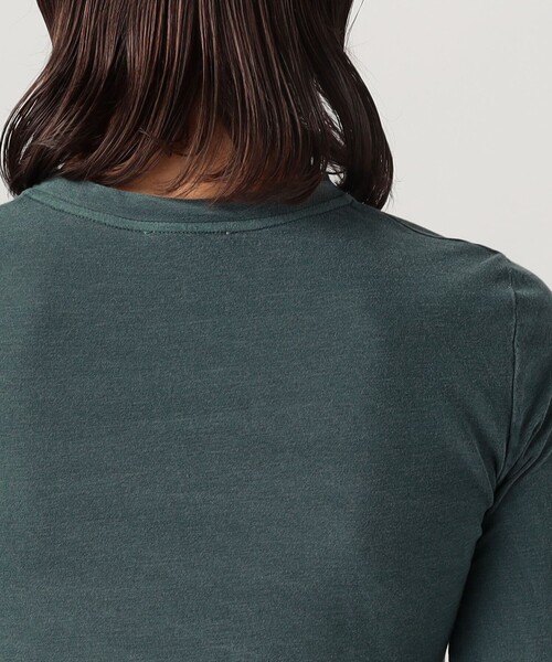 EDITION（エディション）の「フライスビンテージ クルーネックカーディガン（カーディガン/ボレロ・レディース・ブルー/チャコールグレー・FREE）」の9枚目の写真