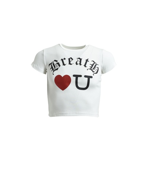 BREATH（ブレス）の「LOVE BH W TEE（Tシャツ/カットソー・レディース・チャコールグレー/ブラック・SMALL/MEDIUM）」の2枚目の写真
