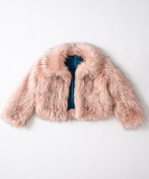 dollslutz（ドルズラッツ）の「【dollslutz】fake fur short blouson / 【ﾄﾞﾙｽﾞﾗｯﾂ】フェイクファーショートブルゾン（ブルゾン）」