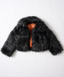 dollslutz（ドルズラッツ）の「【dollslutz】fake fur short blouson / 【ﾄﾞﾙｽﾞﾗｯﾂ】フェイクファーショートブルゾン（ブルゾン）」