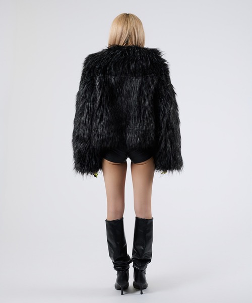 dollslutz(ドルズラッツ)の「【dollslutz】fake fur short blouson / 【ドルズラッツ】フェイクファーショートブルゾン(ブルゾン・レディース・ブラック/ピンク・FREE)」の18枚目の写真