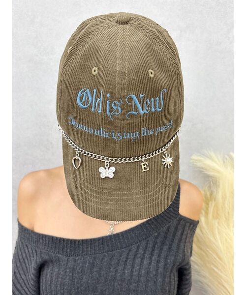EVRIS（エヴリス）の「チャームコーデュロイCAP（キャップ・レディース・ブラック/ブラウン・FREE）」の14枚目の写真
