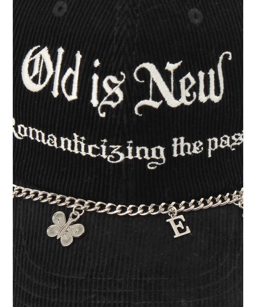 EVRIS（エヴリス）の「チャームコーデュロイCAP（キャップ・レディース・ブラック/ブラウン・FREE）」の5枚目の写真