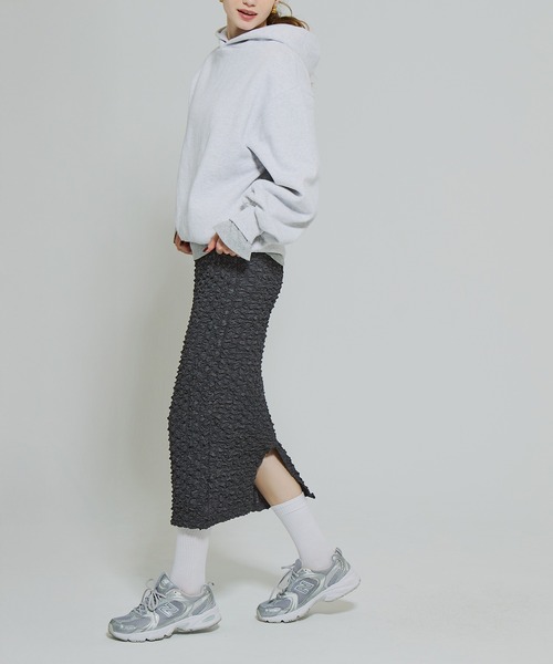 coca(coca)(コカ)の「デザインIラインスカート(スカート・レディース・アイボリー/チャコール・ONE SIZE)」の11枚目の写真