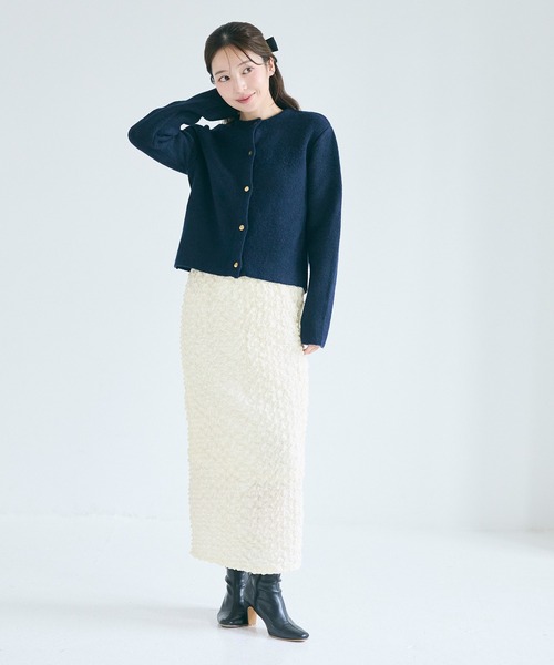 coca(coca)(コカ)の「デザインIラインスカート(スカート・レディース・アイボリー/チャコール・ONE SIZE)」の16枚目の写真
