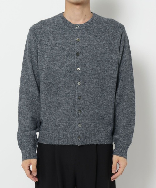 HARE（ハレ）の「メランジクルーネックカーディガン(HARE)（カーディガン/ボレロ・メンズ・オレンジ/ブルー/ブラック・FREE）」の9枚目の写真