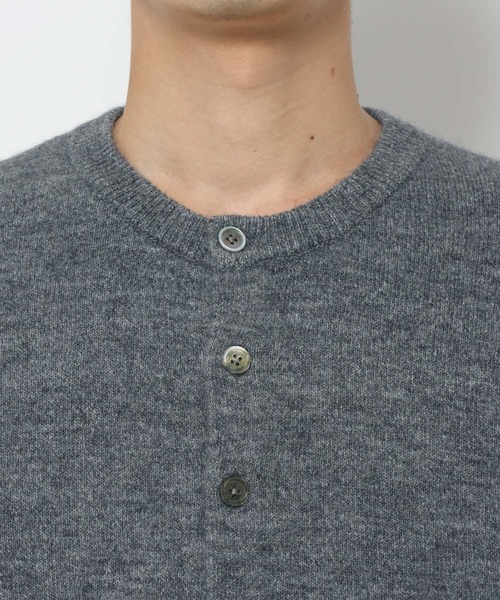 HARE（ハレ）の「メランジクルーネックカーディガン(HARE)（カーディガン/ボレロ・メンズ・オレンジ/ブルー/ブラック・FREE）」の12枚目の写真