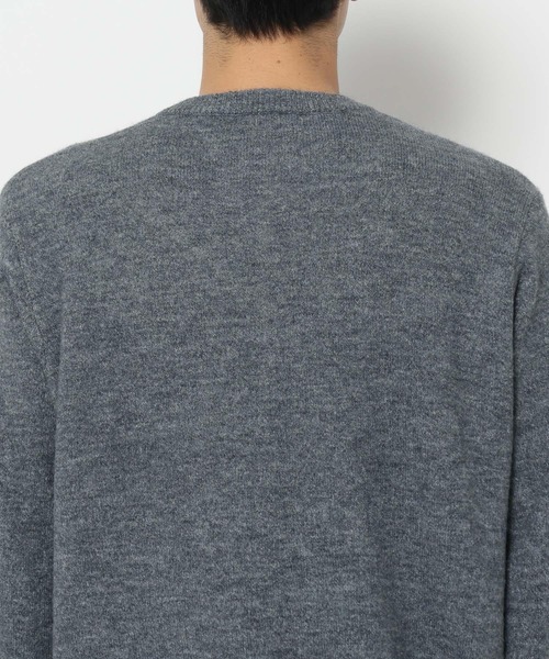 HARE（ハレ）の「メランジクルーネックカーディガン(HARE)（カーディガン/ボレロ・メンズ・オレンジ/ブルー/ブラック・FREE）」の15枚目の写真