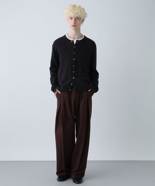 HARE（ハレ）の「メランジクルーネックカーディガン(HARE)（カーディガン/ボレロ・メンズ・オレンジ/ブルー/ブラック・FREE）」の19枚目の写真