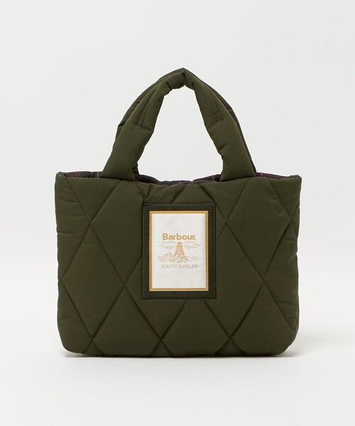 Barbour（バブアー）の「＜Barbour＞キルティング トートバッグ（ミニ）（トートバッグ・レディース・ブラック/オリーブ・FREE）」の8枚目の写真
