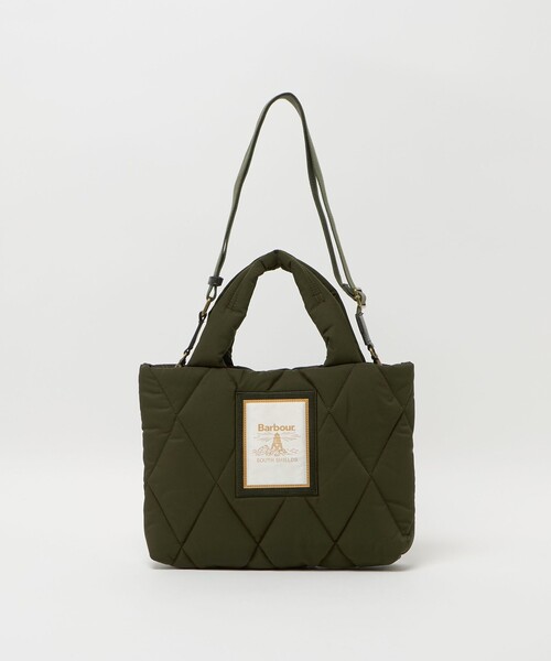 Barbour（バブアー）の「＜Barbour＞キルティング トートバッグ（ミニ）（トートバッグ・レディース・ブラック/オリーブ・FREE）」の9枚目の写真