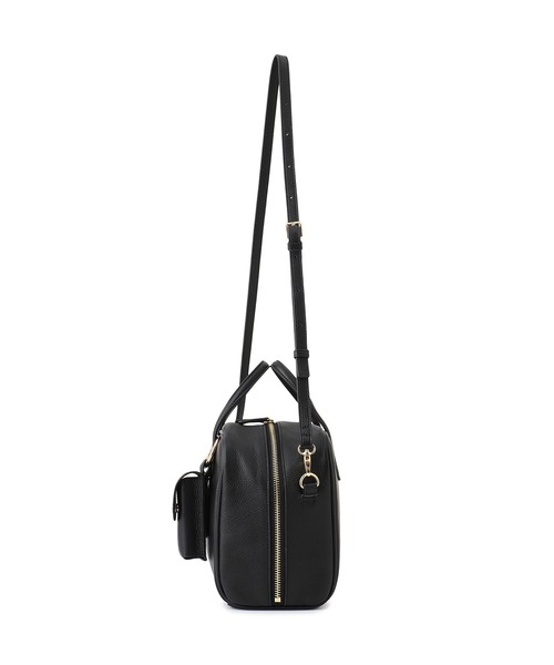 SALON adam et rope'（サロン アダム エ ロペ）の「【WS（ドゥーブル）】チャーム付きナチュラルレザー2WAYキューブバッグ（ショルダーバッグ・レディース・ブラック・FREE）」の11枚目の写真