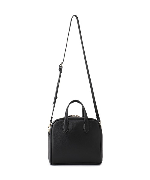 SALON adam et rope'（サロン アダム エ ロペ）の「【WS（ドゥーブル）】チャーム付きナチュラルレザー2WAYキューブバッグ（ショルダーバッグ・レディース・ブラック・FREE）」の12枚目の写真