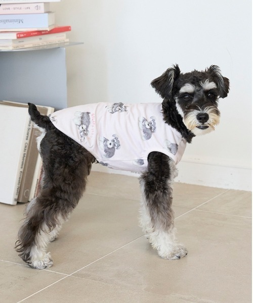 セール】【CAT&DOG】シュナウザー柄カットソープルオーバー（ペット