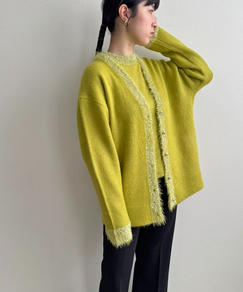 セール】アンサンブルラメ衿ニット（ニット/セーター）｜LHELBIE