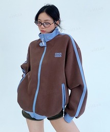 Dalfwin | 韓国ファッション OISIS配色トラックジャケット スポーティーブルゾン(ブルゾン)