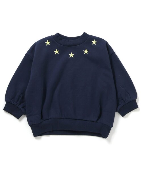 BREEZE(ブリーズ)の「【裏起毛】あったかロゴバリエーショントレーナー_ジュニア対応(スウェット・キッズ・パープル/キナリ/ネイビー/チャコール/キャメル/サックスブルー/アイボリー/エメラルド/レッド/ブラック・90/110/120/80/100/150/130/140)」の6枚目の写真