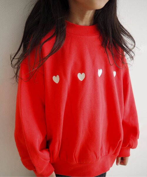 BREEZE(ブリーズ)の「【裏起毛】あったかロゴバリエーショントレーナー_ジュニア対応(スウェット・キッズ・パープル/キナリ/ネイビー/チャコール/キャメル/サックスブルー/アイボリー/エメラルド/レッド/ブラック・90/110/120/80/100/150/130/140)」の10枚目の写真