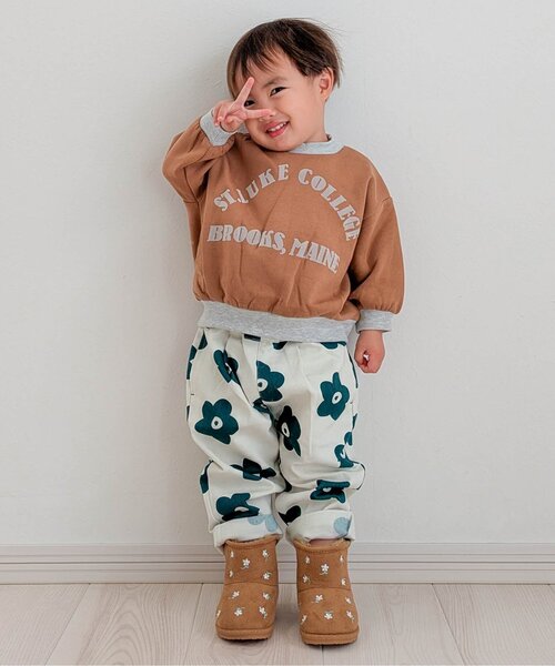 BREEZE(ブリーズ)の「【裏起毛】あったかロゴバリエーショントレーナー_ジュニア対応(スウェット・キッズ・パープル/キナリ/ネイビー/チャコール/キャメル/サックスブルー/アイボリー/エメラルド/レッド/ブラック・90/110/120/80/100/150/130/140)」の15枚目の写真