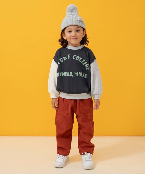 BREEZE(ブリーズ)の「【裏起毛】あったかロゴバリエーショントレーナー_ジュニア対応(スウェット・キッズ・パープル/キナリ/ネイビー/チャコール/キャメル/サックスブルー/アイボリー/エメラルド/レッド/ブラック・90/110/120/80/100/150/130/140)」の17枚目の写真