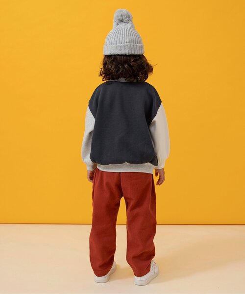 BREEZE(ブリーズ)の「【裏起毛】あったかロゴバリエーショントレーナー_ジュニア対応(スウェット・キッズ・パープル/キナリ/ネイビー/チャコール/キャメル/サックスブルー/アイボリー/エメラルド/レッド/ブラック・90/110/120/80/100/150/130/140)」の18枚目の写真