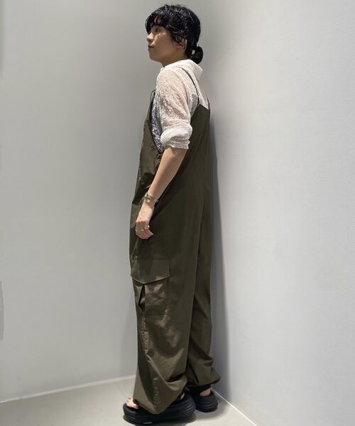 GARAGE OF GOOD CLOTHING（ガレージオブグッドクロージング）の「レースシアーシャツ（Tシャツ/カットソー・レディース・テラコッタ/ブラック/アイボリー・FREE）」の8枚目の写真