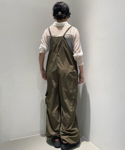 GARAGE OF GOOD CLOTHING（ガレージオブグッドクロージング）の「レースシアーシャツ（Tシャツ/カットソー・レディース・テラコッタ/ブラック/アイボリー・FREE）」の9枚目の写真