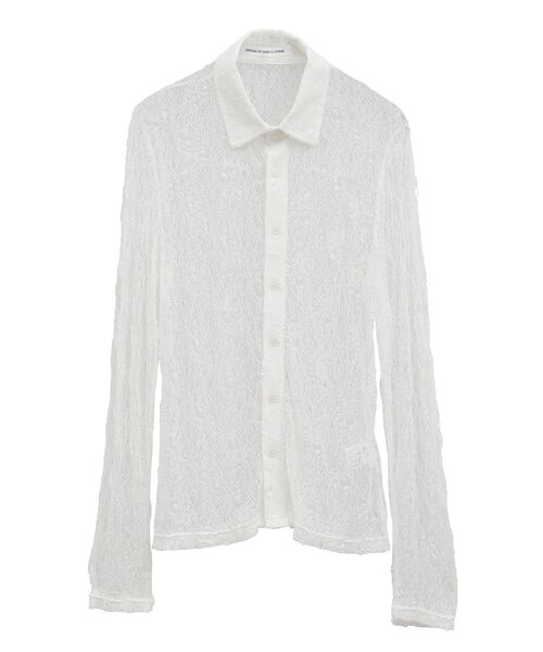 GARAGE OF GOOD CLOTHING（ガレージオブグッドクロージング）の「レースシアーシャツ（Tシャツ/カットソー・レディース・テラコッタ/ブラック/アイボリー・FREE）」の12枚目の写真