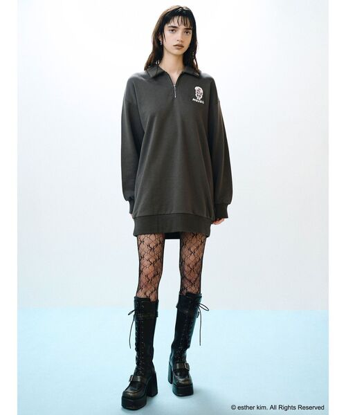 【Esther Bunny × MURUA】スウェットポロミニワンピース