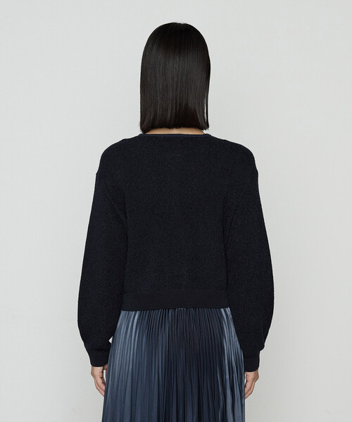 K.T KIYOKO TAKASE（キヨコタカセ）の「モールジャカードニット ジップアップカーディガン（カーディガン/ボレロ・レディース・グレー/ネイビー・9号/11号）」の13枚目の写真