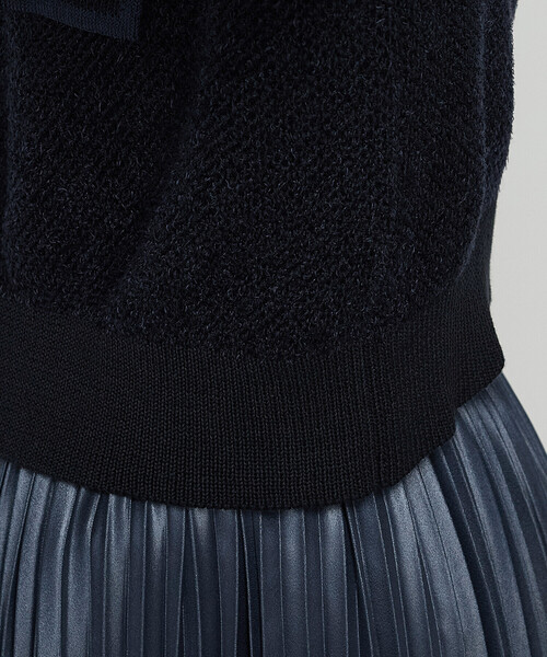 K.T KIYOKO TAKASE（キヨコタカセ）の「モールジャカードニット ジップアップカーディガン（カーディガン/ボレロ・レディース・グレー/ネイビー・9号/11号）」の16枚目の写真