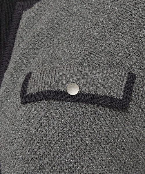 K.T KIYOKO TAKASE（キヨコタカセ）の「モールジャカードニット ジップアップカーディガン（カーディガン/ボレロ・レディース・グレー/ネイビー・9号/11号）」の17枚目の写真