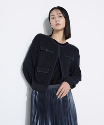 K.T KIYOKO TAKASE | モールジャカードニット ジップアップカーディガン(カーディガン/ボレロ)