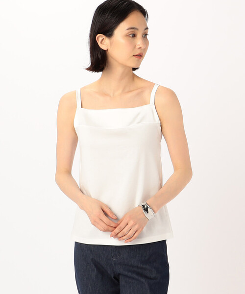 COMME CA（コムサ）の「【前後2WAY】アルビ二スタスムース キャミソール（キャミソール・レディース・ネイビー・9号）」の3枚目の写真