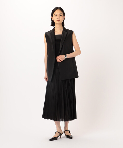 COMME CA（コムサ）の「【前後2WAY】アルビ二スタスムース キャミソール（キャミソール・レディース・ネイビー・9号）」の4枚目の写真