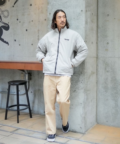 NYLON/BOA REVERSIBLE STAND JACKET/THRASHER スラッシャー ボア