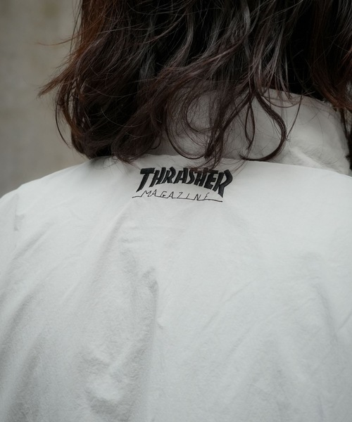 THRASHER（スラッシャー）の「NYLON/BOA REVERSIBLE STAND JACKET/THRASHER スラッシャー ボア リバーシブル スタンドジャケット 2WAY フリース ストリート スケーター カジュアル アウター（その他アウター・メンズ・カーキ/ブラック/ライトグレー・MEDIUM/LARGE/X-LARGE）」の21枚目の写真