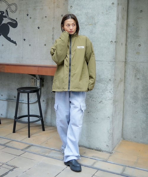 NYLON/BOA REVERSIBLE STAND JACKET/THRASHER スラッシャー ボア
