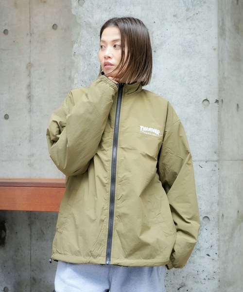 NYLON/BOA REVERSIBLE STAND JACKET/THRASHER スラッシャー ボア