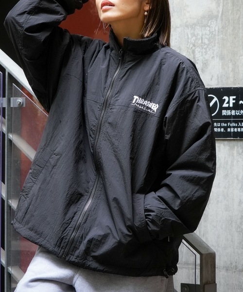 treasure サイン入り　アウター NYLON/BOA REVERSIBLE STAND JACKET/THRASHER スラッシャー ボア