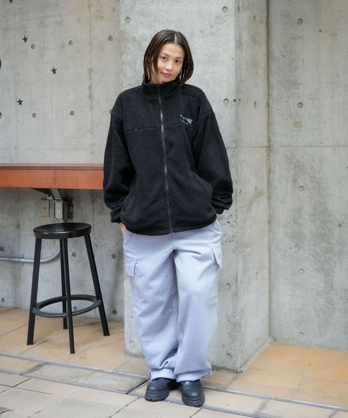 NYLON/BOA REVERSIBLE STAND JACKET/THRASHER スラッシャー ボア