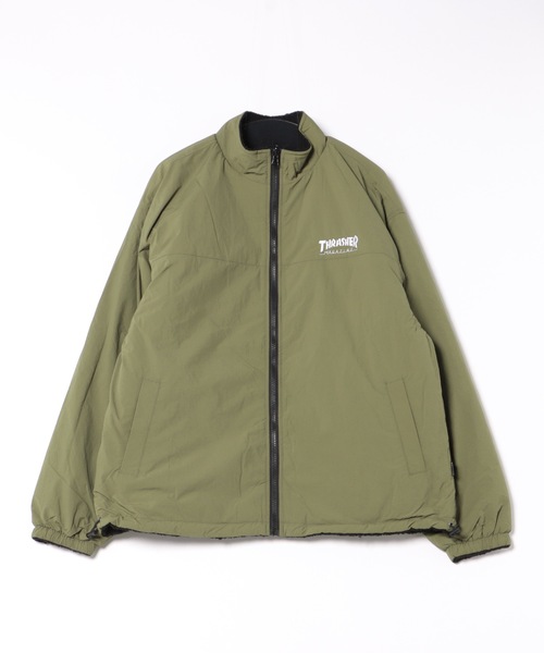 セール】NYLON/BOA REVERSIBLE STAND JACKET/THRASHER スラッシャー