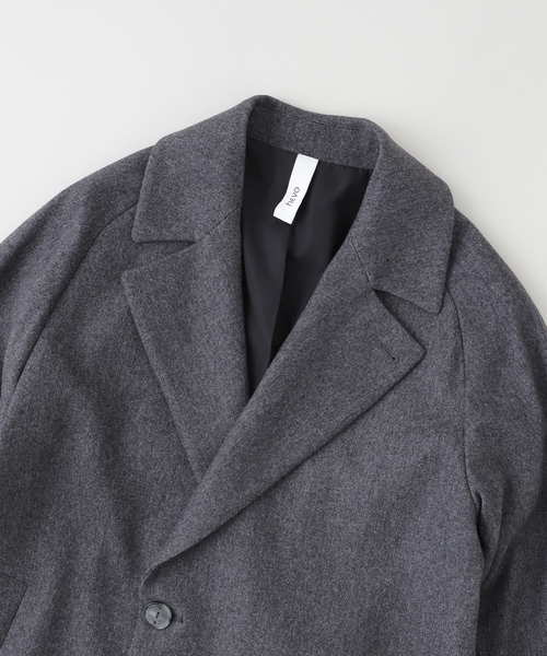 HEVO（イーヴォ）の「hevo(イーヴォ) SURBO Light Melton コート（その他アウター・メンズ・ブラック/グレー・44/48/46）」の4枚目の写真