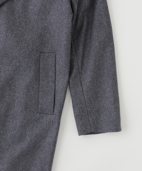 HEVO（イーヴォ）の「hevo(イーヴォ) SURBO Light Melton コート（その他アウター・メンズ・ブラック/グレー・44/48/46）」の5枚目の写真