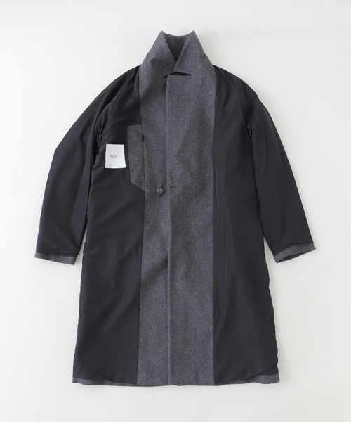 HEVO（イーヴォ）の「hevo(イーヴォ) SURBO Light Melton コート（その他アウター・メンズ・ブラック/グレー・44/48/46）」の7枚目の写真