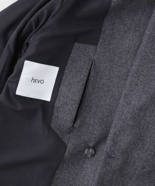 HEVO（イーヴォ）の「hevo(イーヴォ) SURBO Light Melton コート（その他アウター・メンズ・ブラック/グレー・44/48/46）」の9枚目の写真