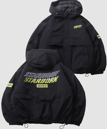 SITRY（シトリー）の「Big Patch Padded Zip Hoodie/ワッペン刺繍 オーバーサイズ パファージャケット パデッドジャケット ファイバーダウンジャケット レディース メンズ（ダウンジャケット/コート）」
